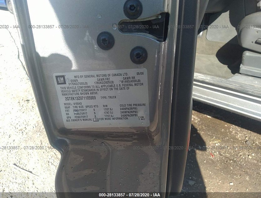 2GTEK13Z971105909