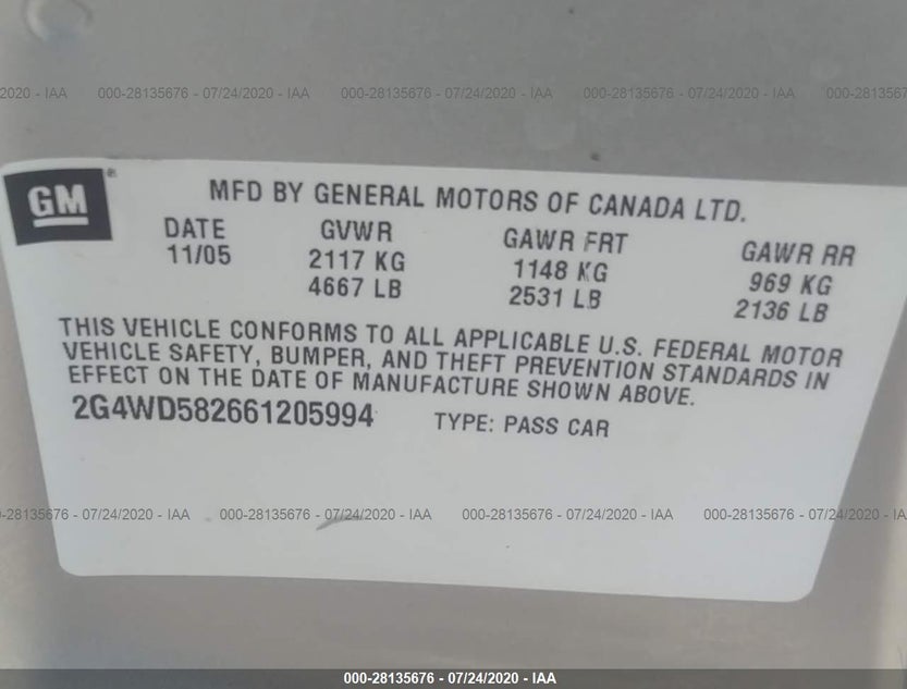 2G4WD582661205994