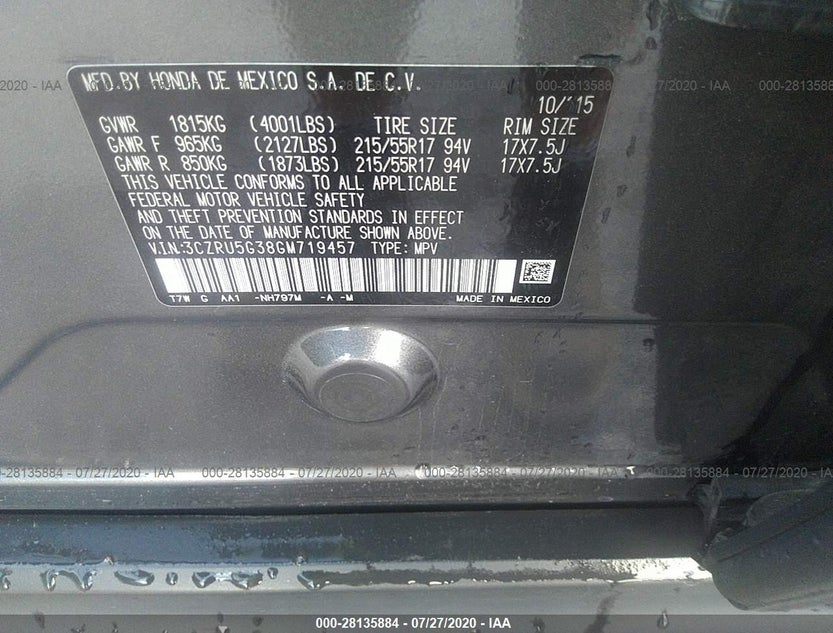 3CZRU5G38GM719457
