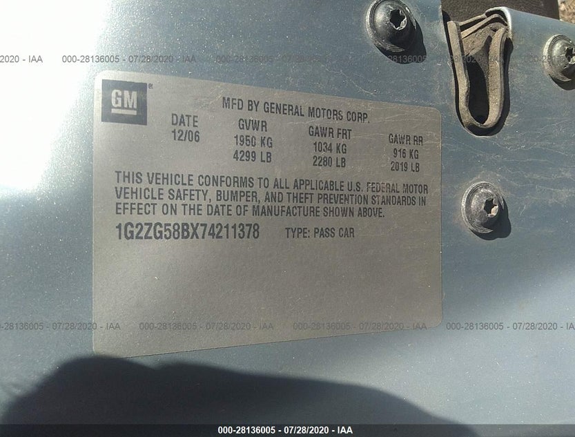 1G2ZG58BX74211378