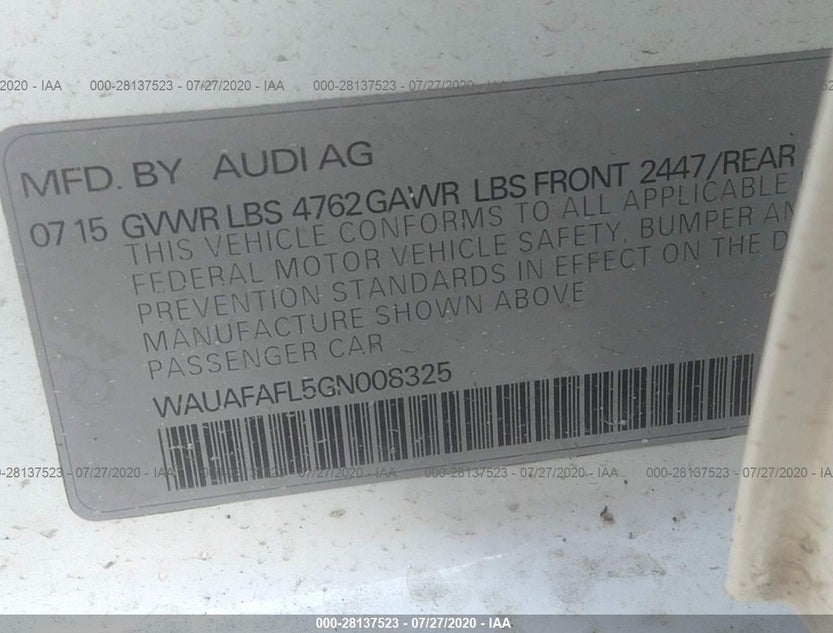 WAUAFAFL5GN008325