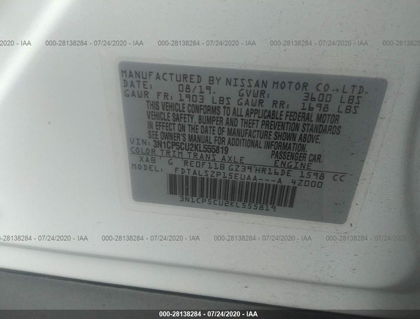 3N1CP5CU2KL555819