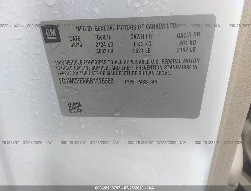 2G1WC5EM6B1126583
