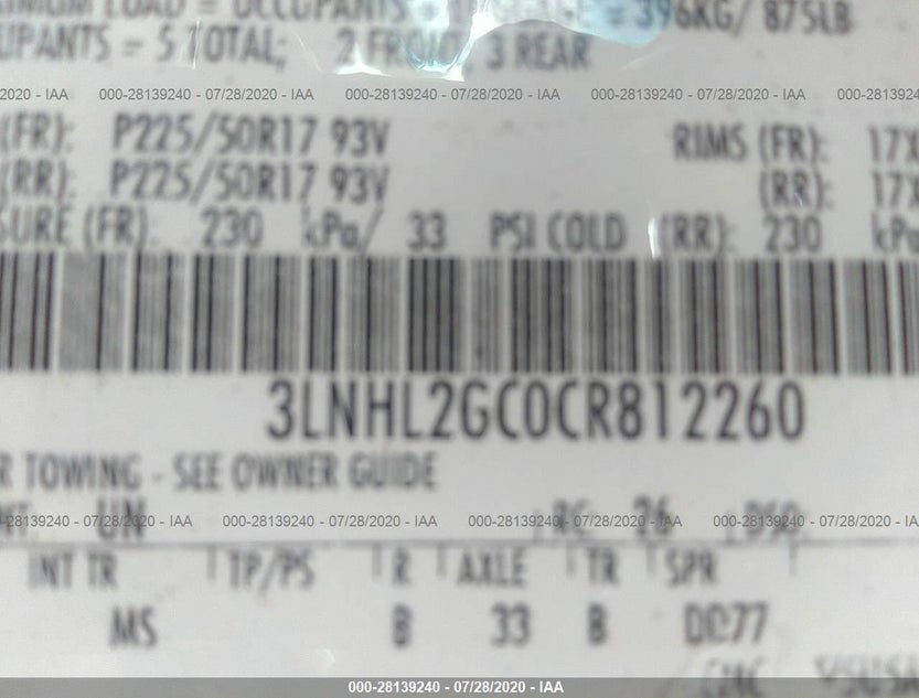 3LNHL2GC0CR812260