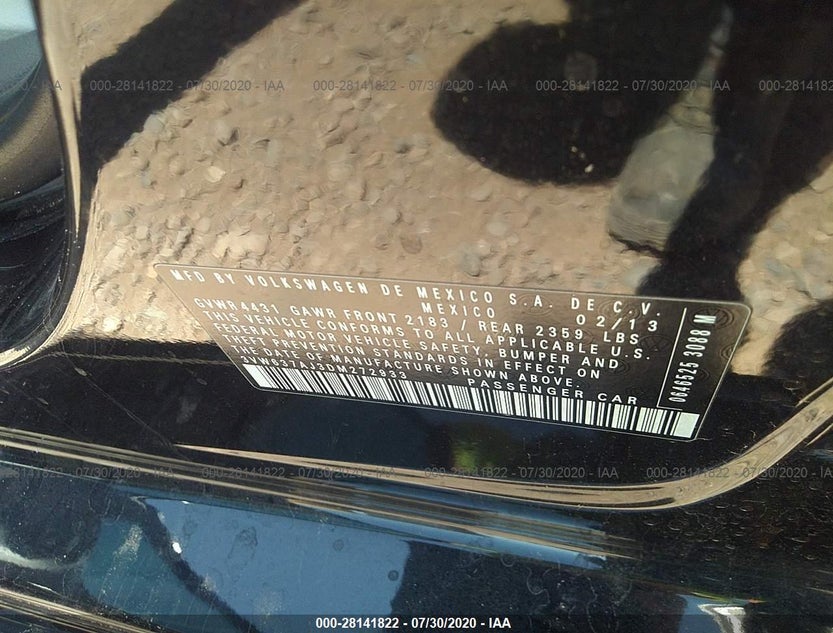 3VW637AJ3DM272933