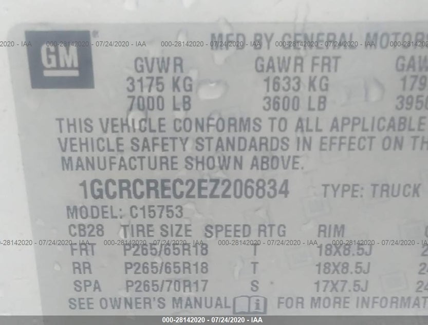 1GCRCREC2EZ206834