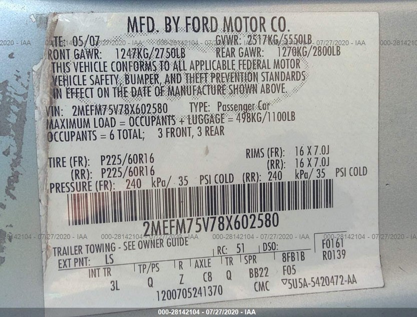 2MEFM75V78X602580