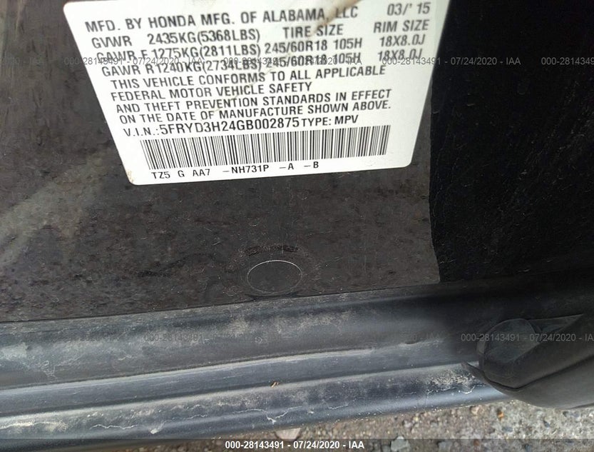 5FRYD3H24GB002875