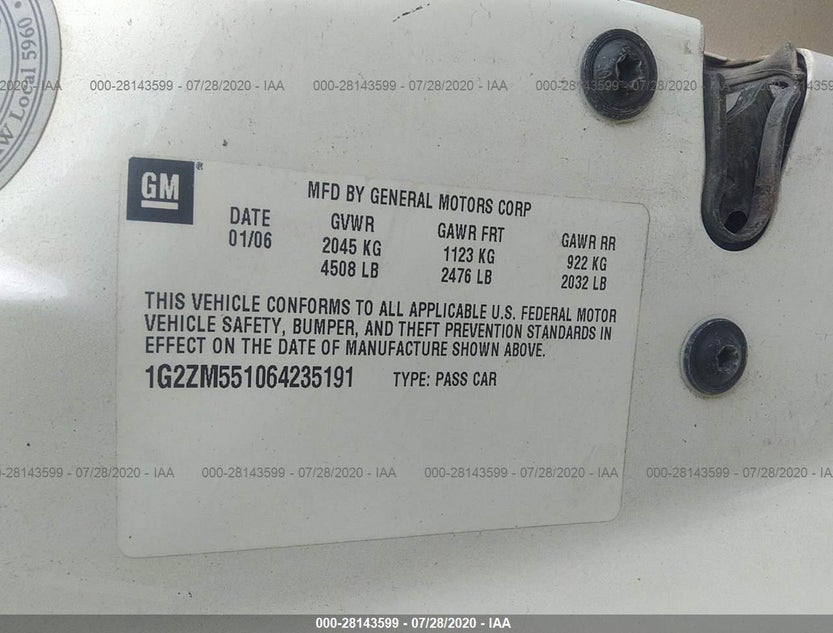 1G2ZM551064235191
