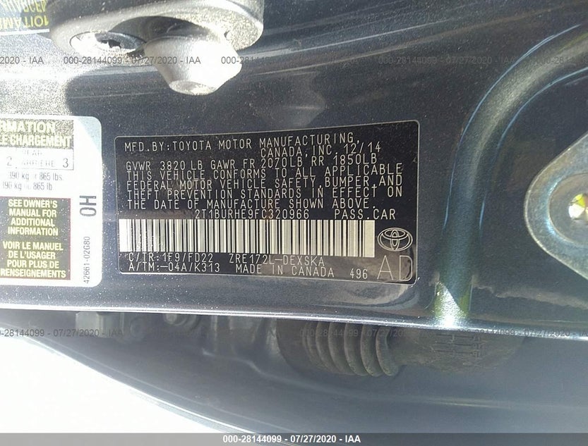 2T1BURHE9FC320966
