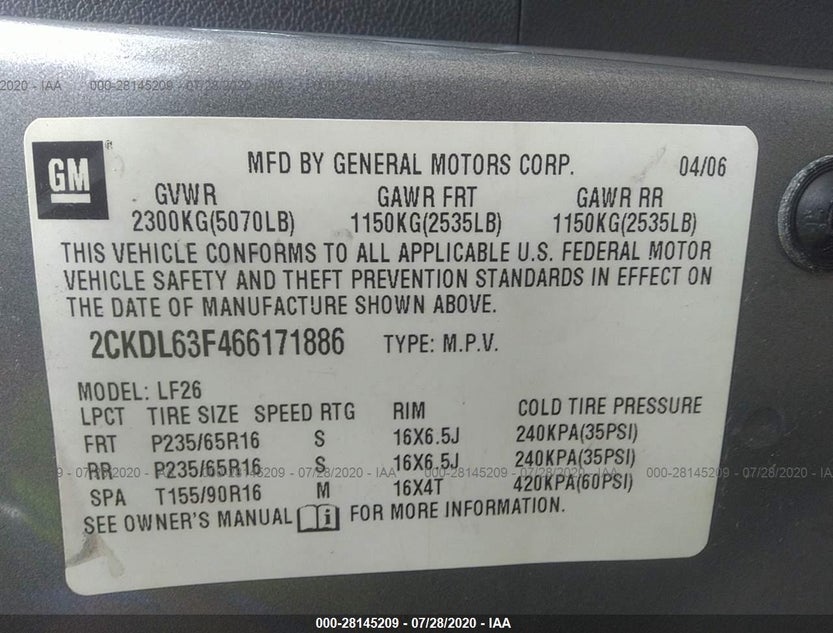 2CKDL63F466171886