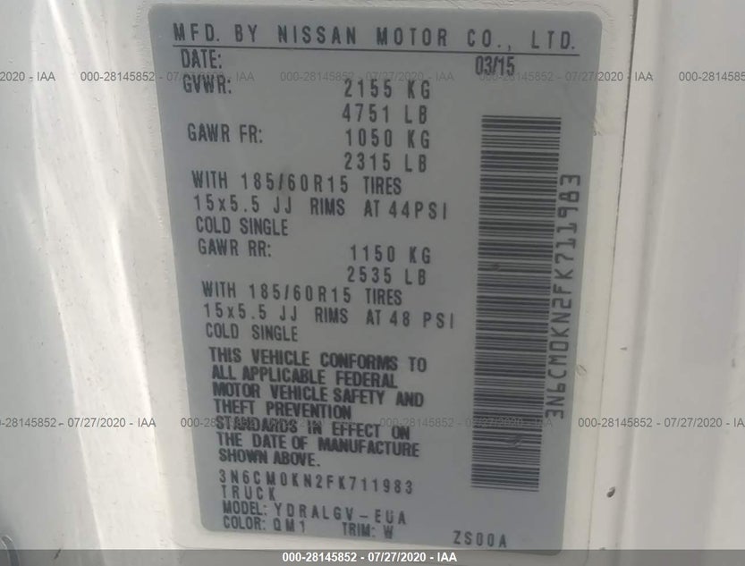 3N6CM0KN2FK711983