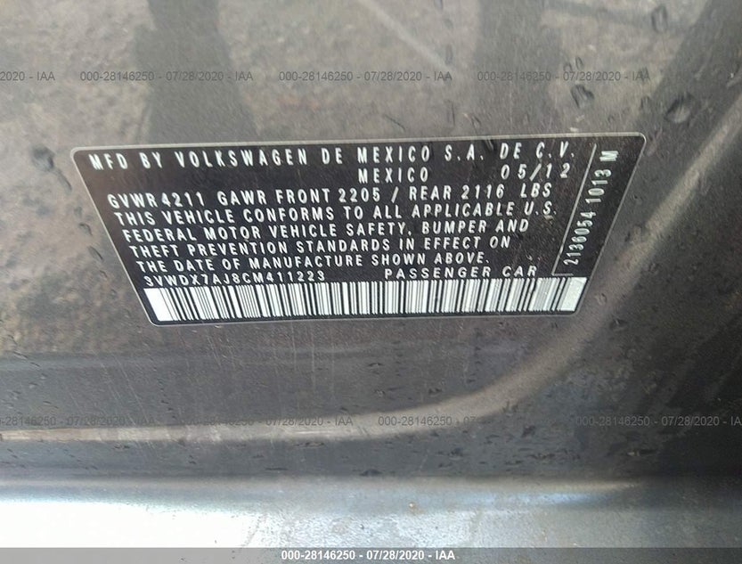 3VWDX7AJ8CM411223