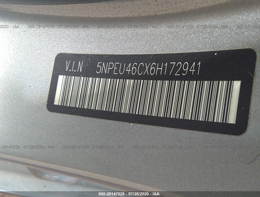 5NPEU46CX6H172941