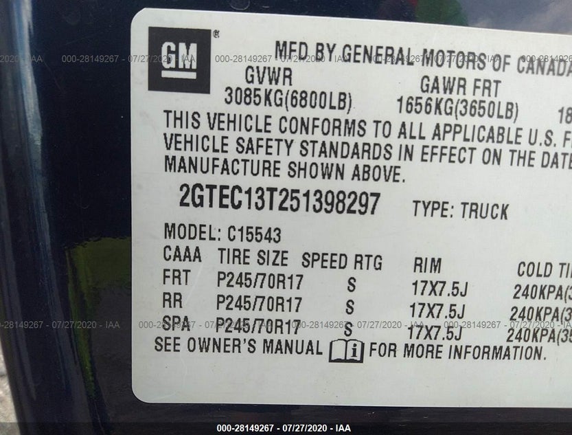 2GTEC13T251398297