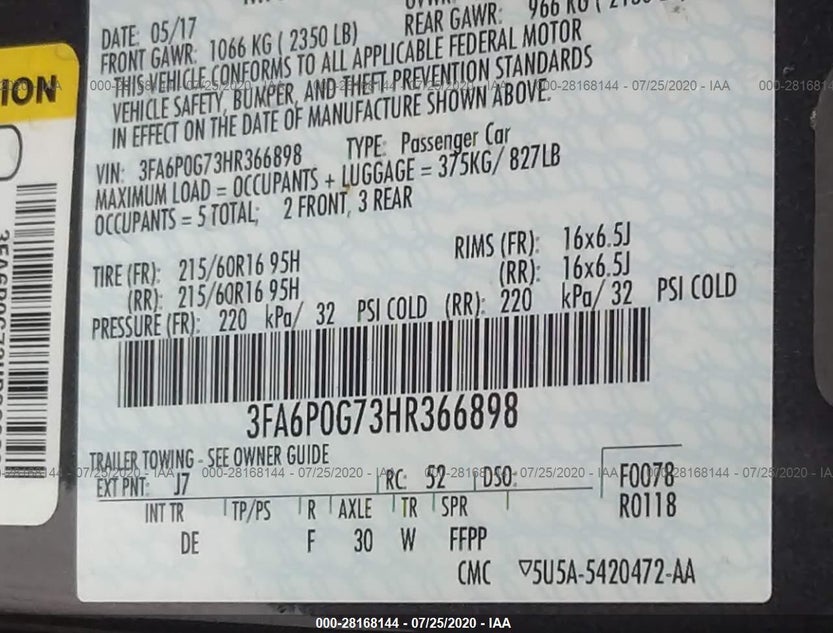 3FA6P0G73HR366898