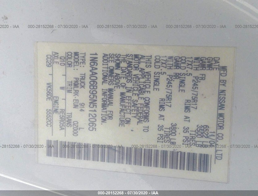 1N6AA06B95N512065
