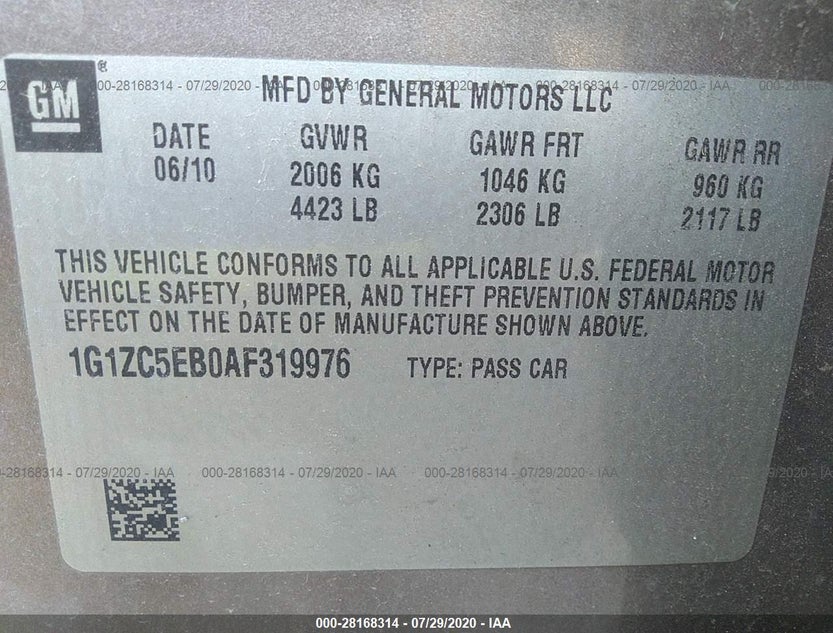 1G1ZC5EB0AF319976