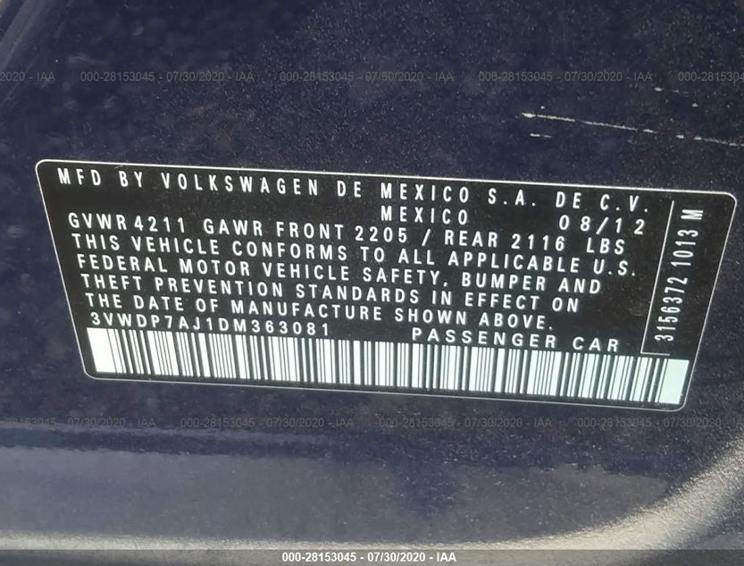 3VWDP7AJ1DM363081