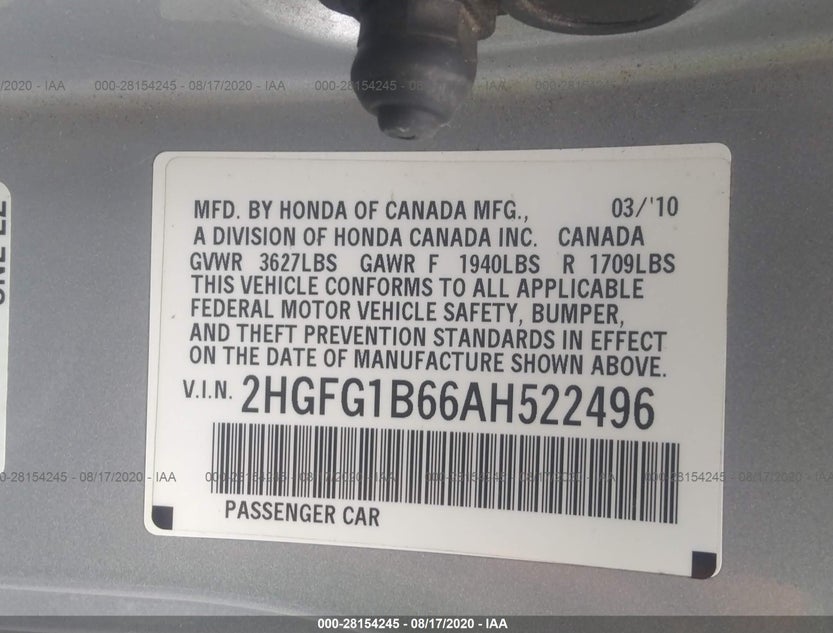 2HGFG1B66AH522496