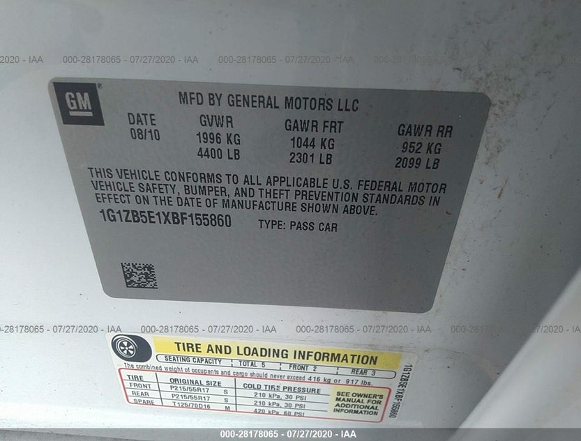 1G1ZB5E1XBF155860