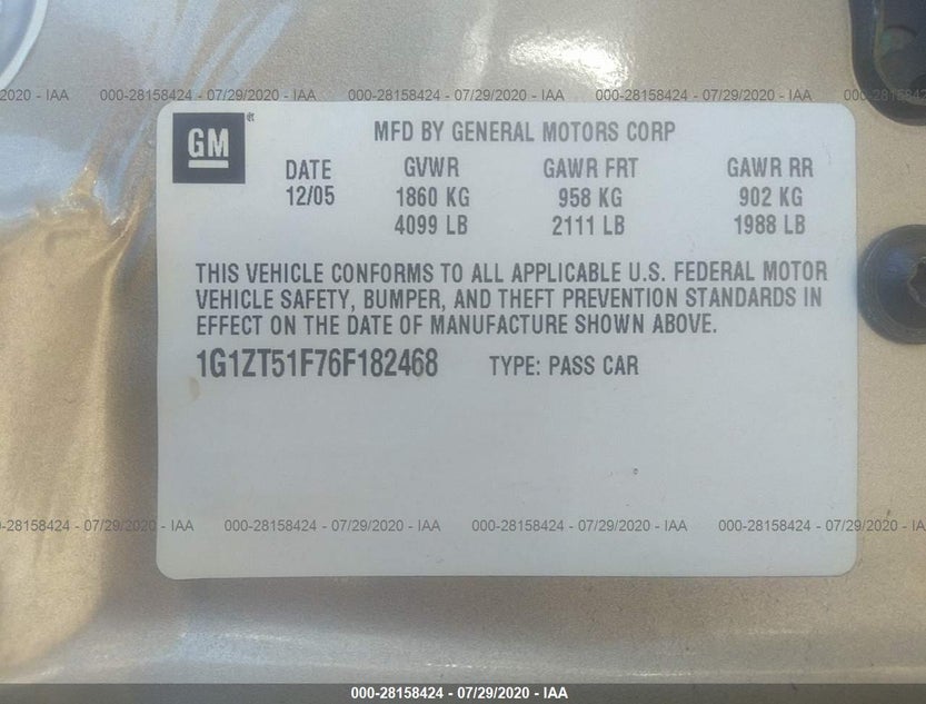 1G1ZT51F76F182468