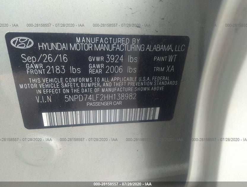 5NPD74LF2HH138982