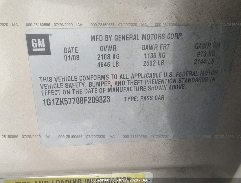1G1ZK57708F209323