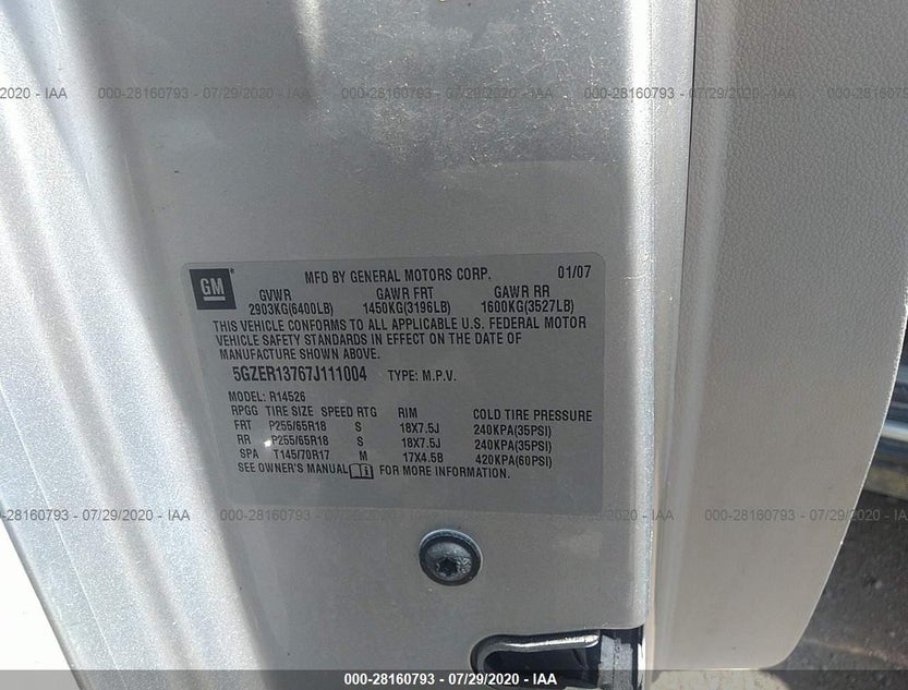 5GZER13767J111004