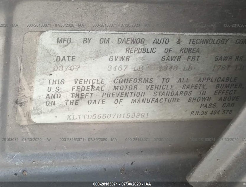 KL1TD56607B159391