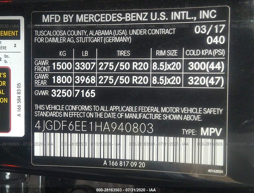 4JGDF6EE1HA940803