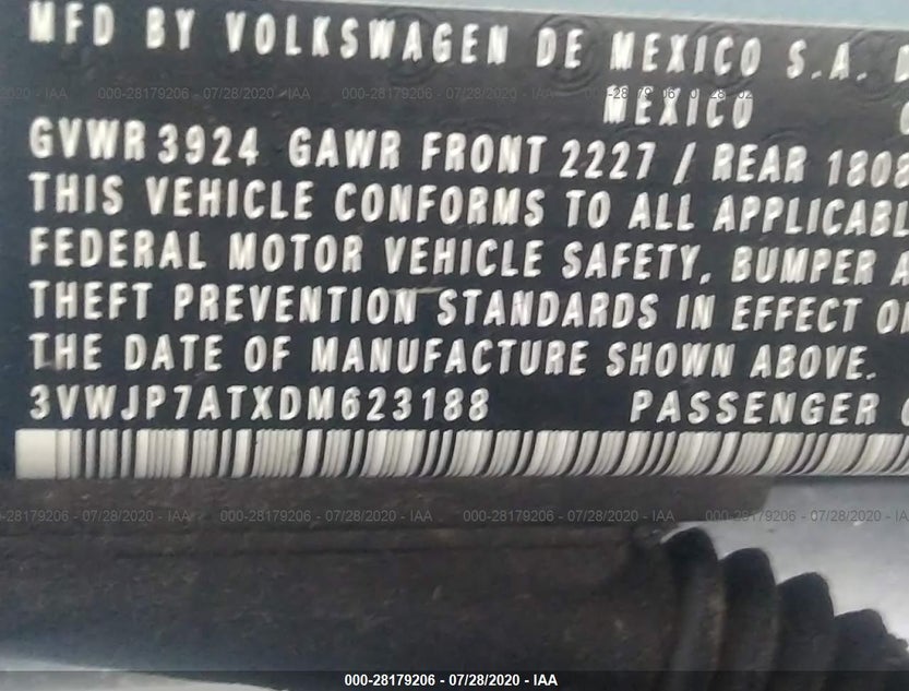 3VWJP7ATXDM623188