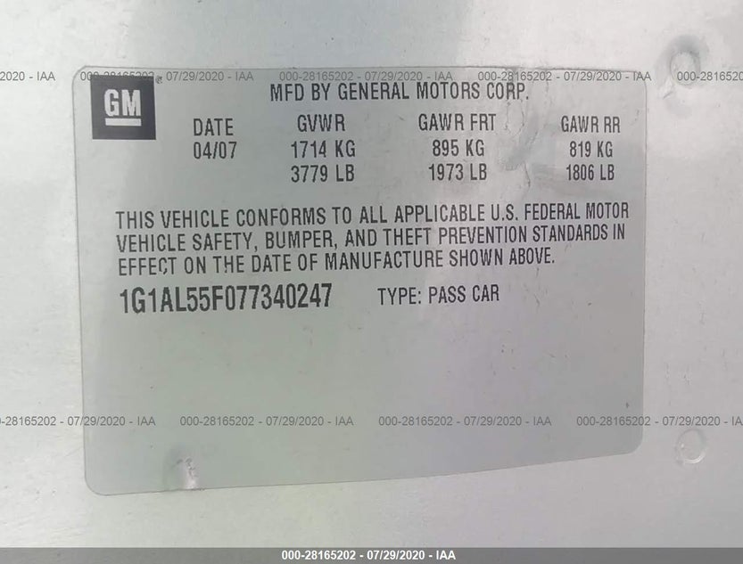 1G1AL55F077340247