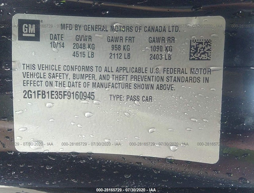 2G1FB1E35F9160945