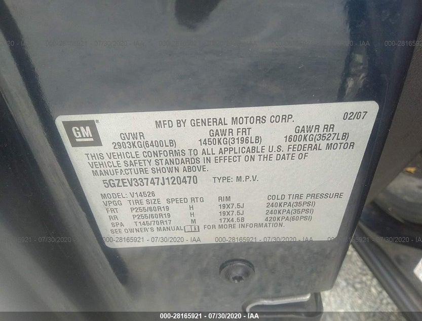 5GZEV33747J120470