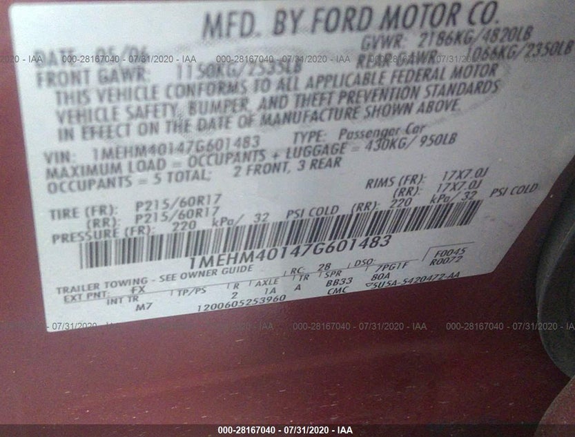 1MEHM40147G601483