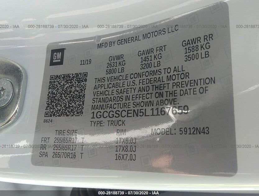 1GCGSCEN5L1167659