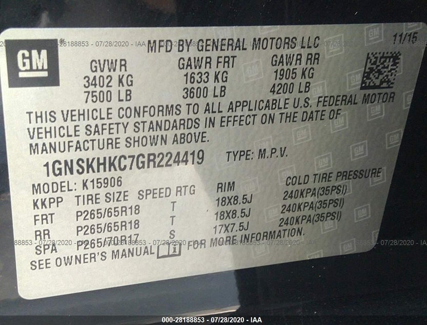 1GNSKHKC7GR224419