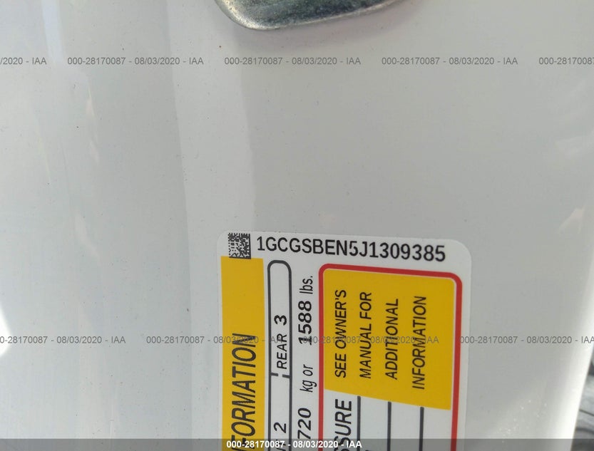 1GCGSBEN5J1309385