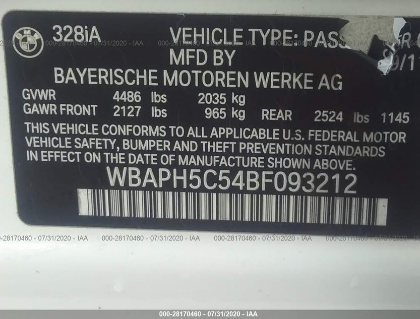 WBAPH5C54BF093212
