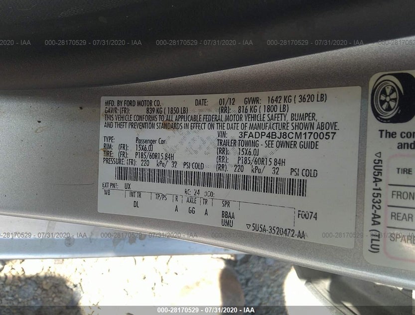 3FADP4BJ8CM170057