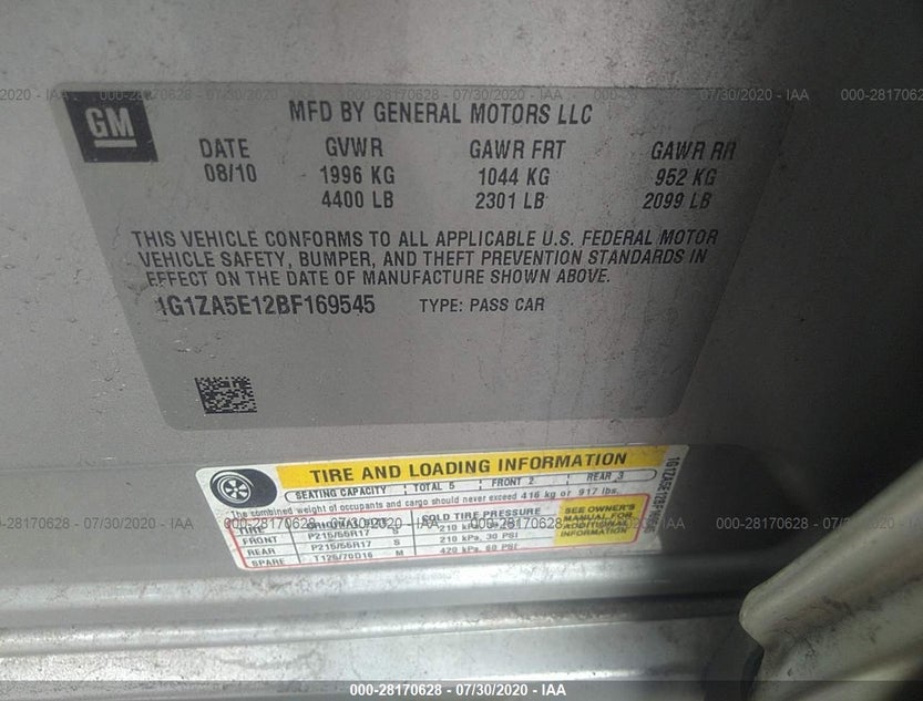 1G1ZA5E12BF169545