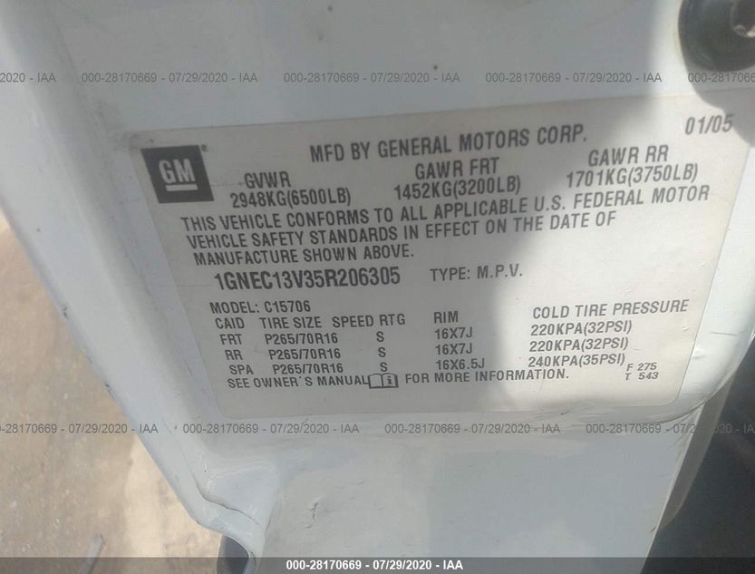 1GNEC13V35R206305