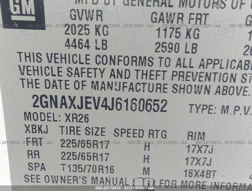 2GNAXJEV4J6160652