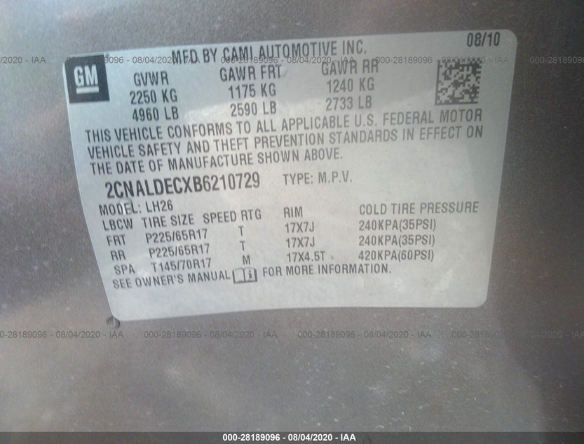 2CNALDECXB6210729