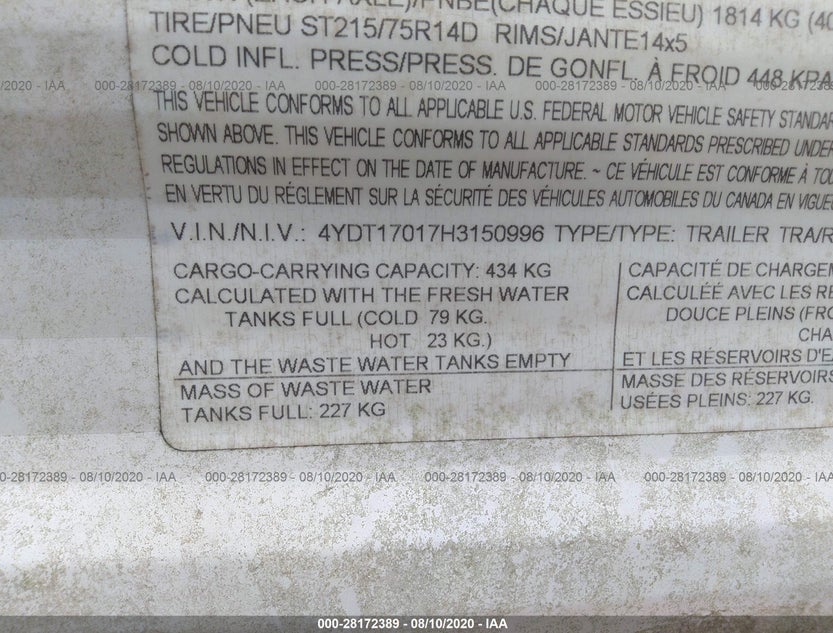 4YDT17017H3150996