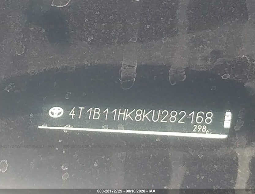 4T1B11HK8KU282168