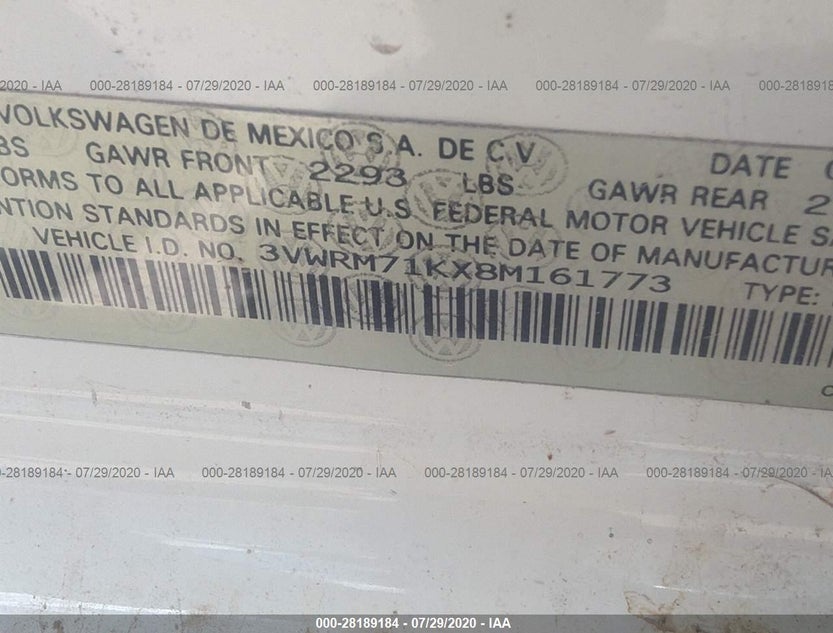 3VWRM71KX8M161773