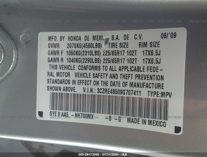 3CZRE48509G707411