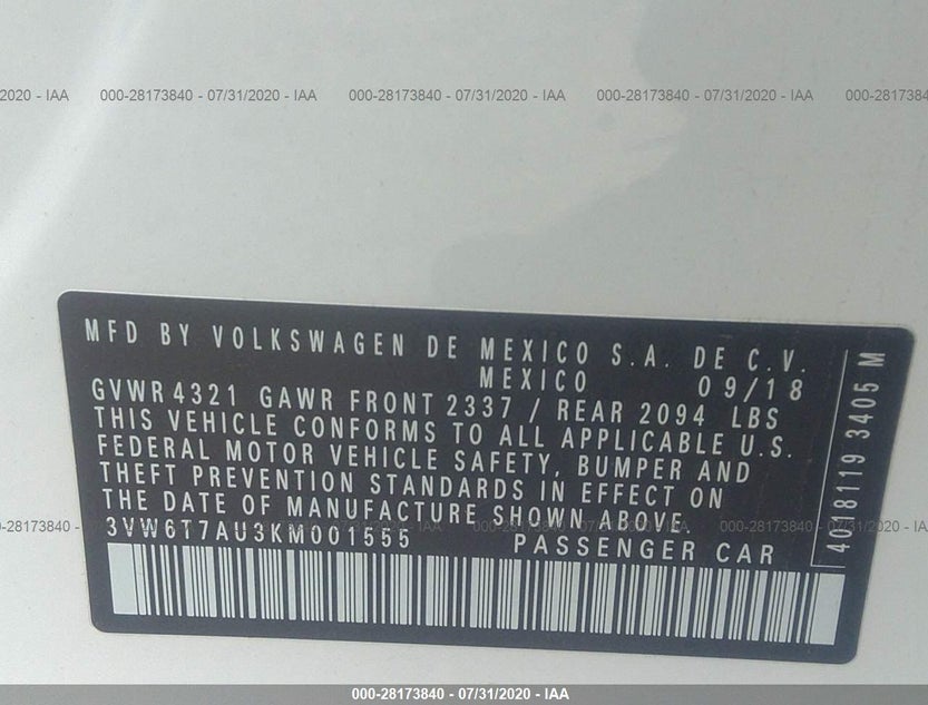 3VW6T7AU3KM001555